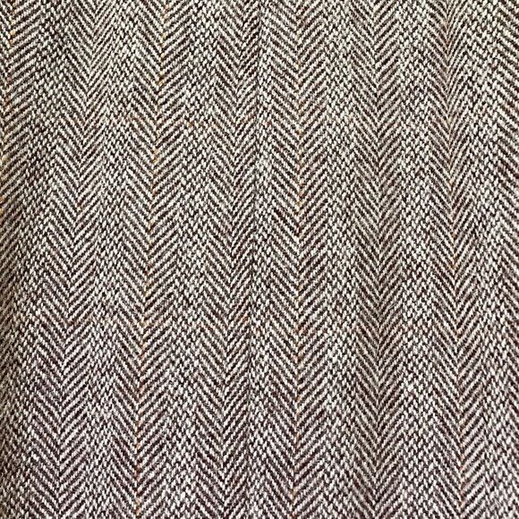 Vintage Clipper Craft Brown Herringbone Overcoat Union Made Size Medium Large - Picture 12 of 16